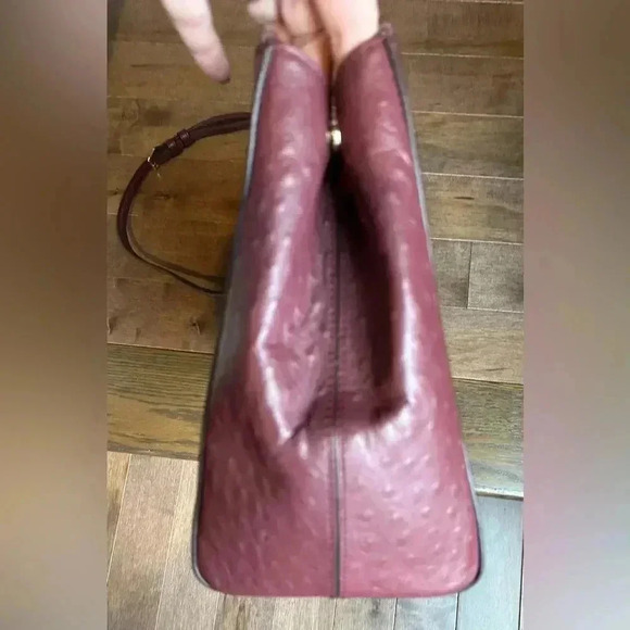 Kate Spade New York Loden Bristol Drive Ostrich Embossed Leather Bag - Picture 9 of 11